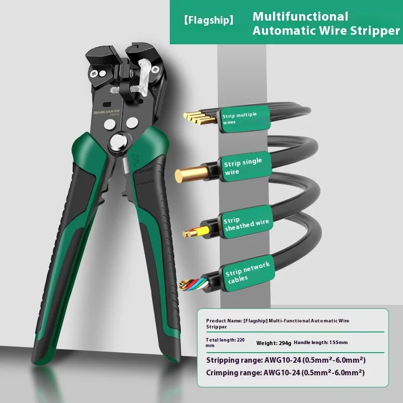 Automatic Wire Stripper Cutter - Automatic 5-in-1 Wire Stripper Multitool Electrician