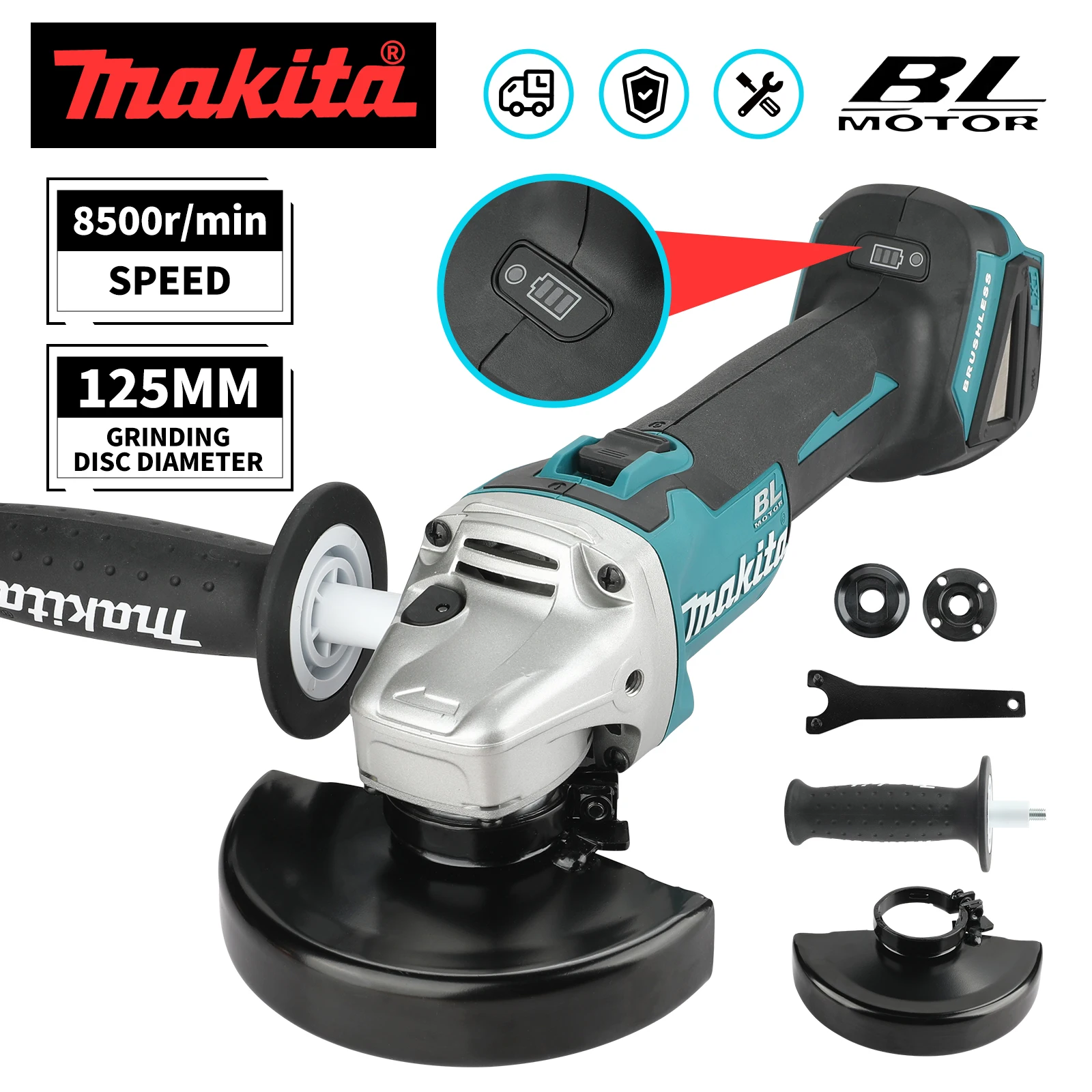 NEW 2026Makita DGA504 125mmCor - огляд і ціна Brushless Angle Grinder Battery Powered