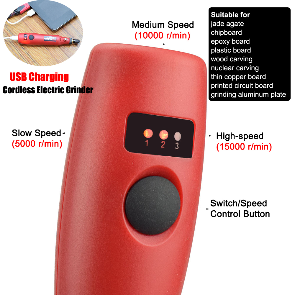 NEWACALOX Cordless Variable Sp - огляд і ціна Cordless Rotary Tool Kit Accessories