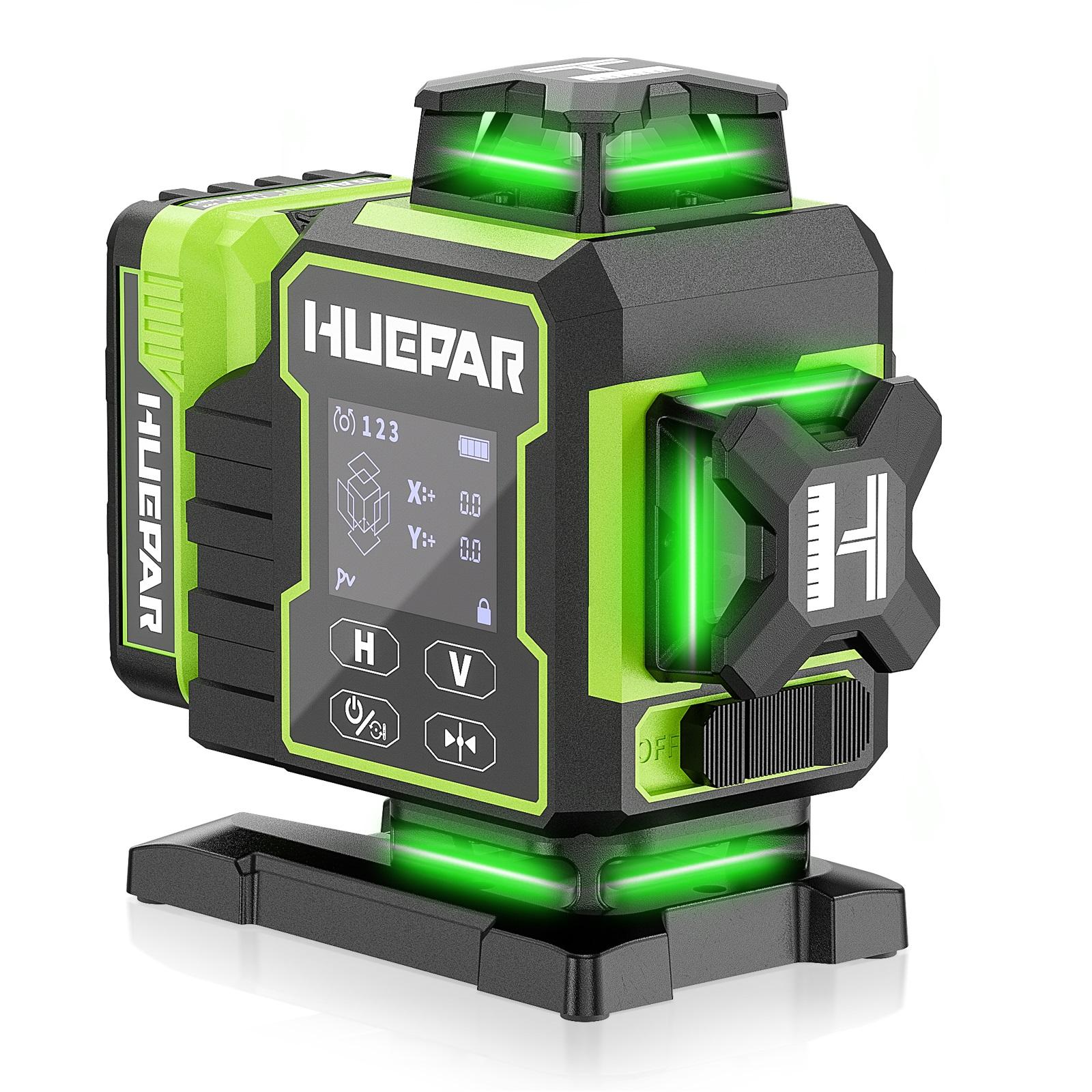 2026 Huepar W04CG Green Lasers - огляд і ціна Laser Level 16 Lines 4D Green