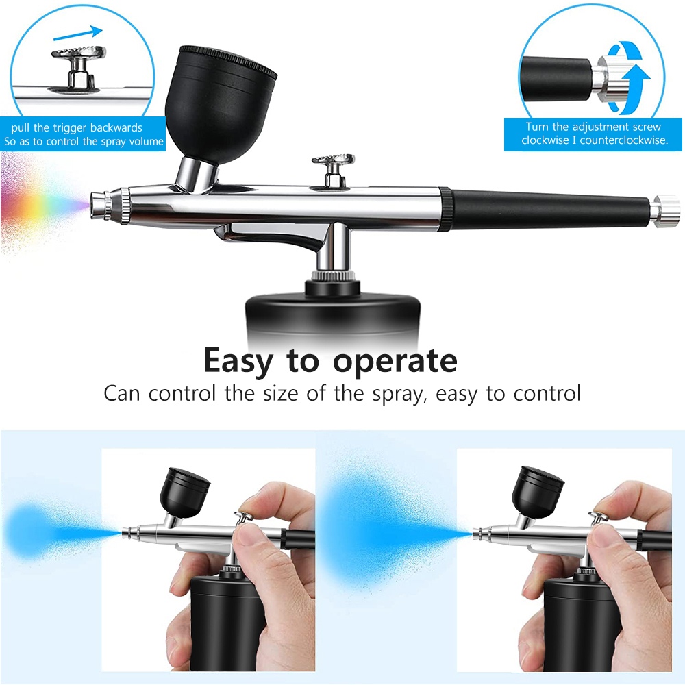 Rechargeable Mini Airbrush Kit - огляд і ціна Airbrush Kit With Mini Compressor