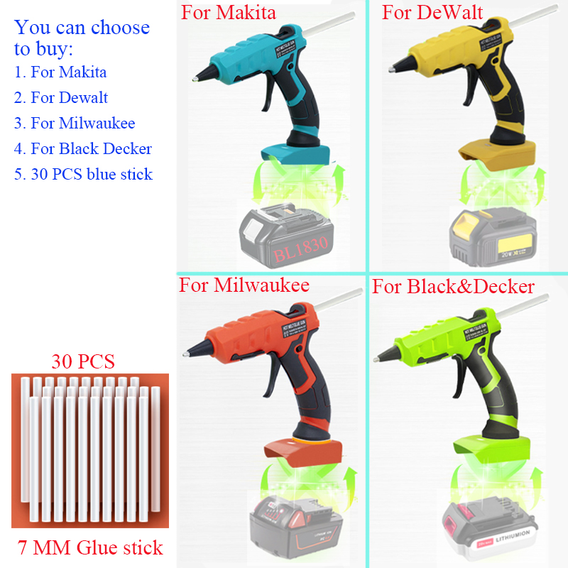 50W Cordless Hot Glue Gun For  - огляд і ціна Hot Melt Glue Gun Cordless