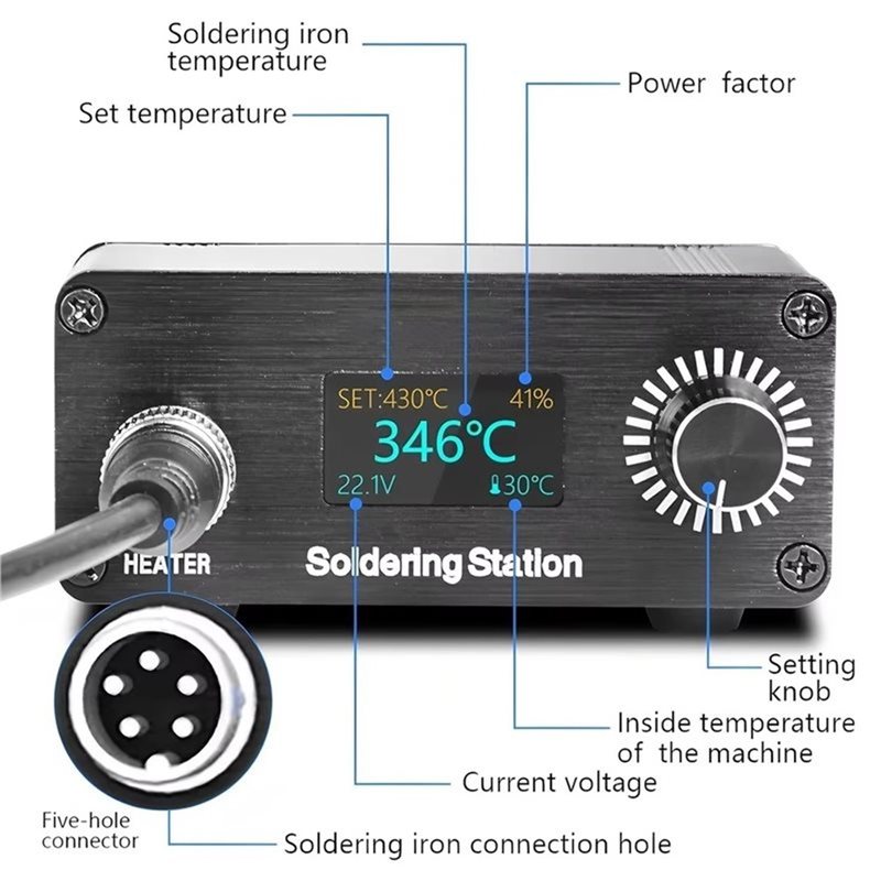 ABYN-Professional T12 Portable - огляд і ціна Digital Soldering Station T12
