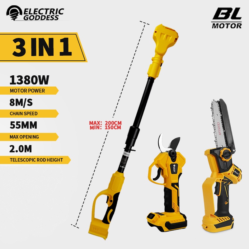Brushless 6 Inch Electric Chai - огляд і ціна Mini Electric Chainsaw 6 Inch